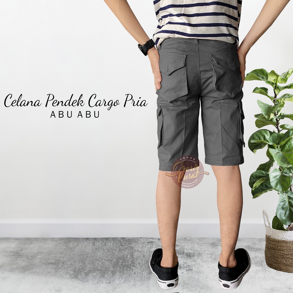 Celana Pendek Kargo Abu 27 - 38