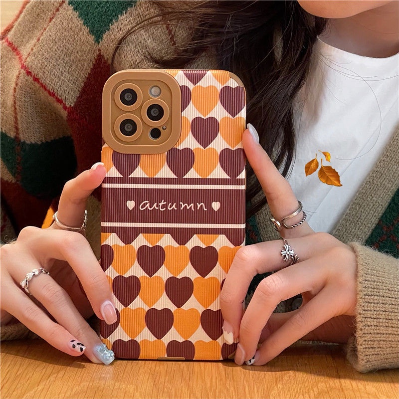 Two-color Love Pattern Soft Silicone Protective Cover Phone Case For IPhone 13 13pro 13promax 7 8 Plus X Xs Xr XsMax 11 11Pro 11promax 12 12Pro 12ProMax Soft Case Spsa