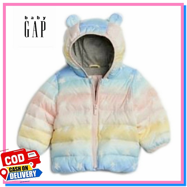 Jaket Bayi Cow Untuk Anak Usia 6 9 12 18 24 bulan 1 2 tahun B9C3 Jaket Winter BABY GAP - Pelangi, 18