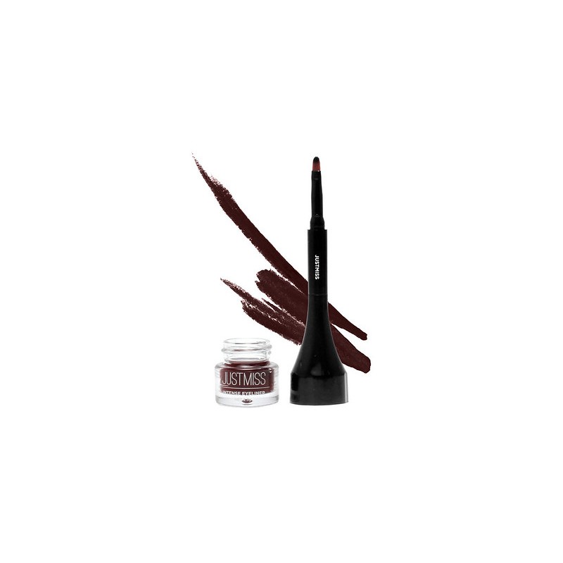 JUST MISS [INTENSE] Eyeliner Gel Brush 2 in 1 JUSTMISS BROWN / BLACK