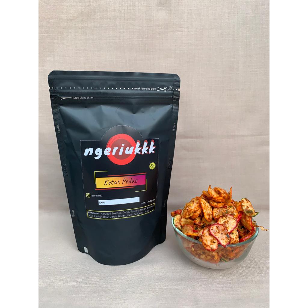 

Ketat Pedas Ngeriukkk ( Kerupuk Seblak Kering )