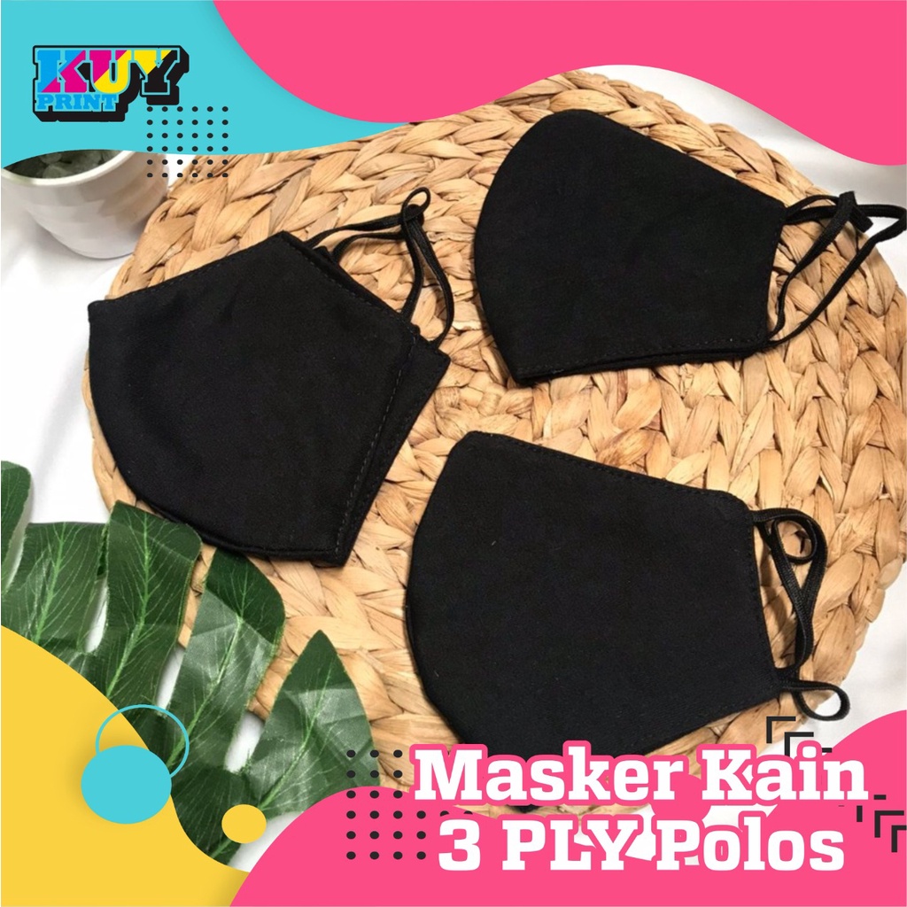 MASKER KAIN 3 LAPIS / MASKER KAIN 3 PLY POLOS