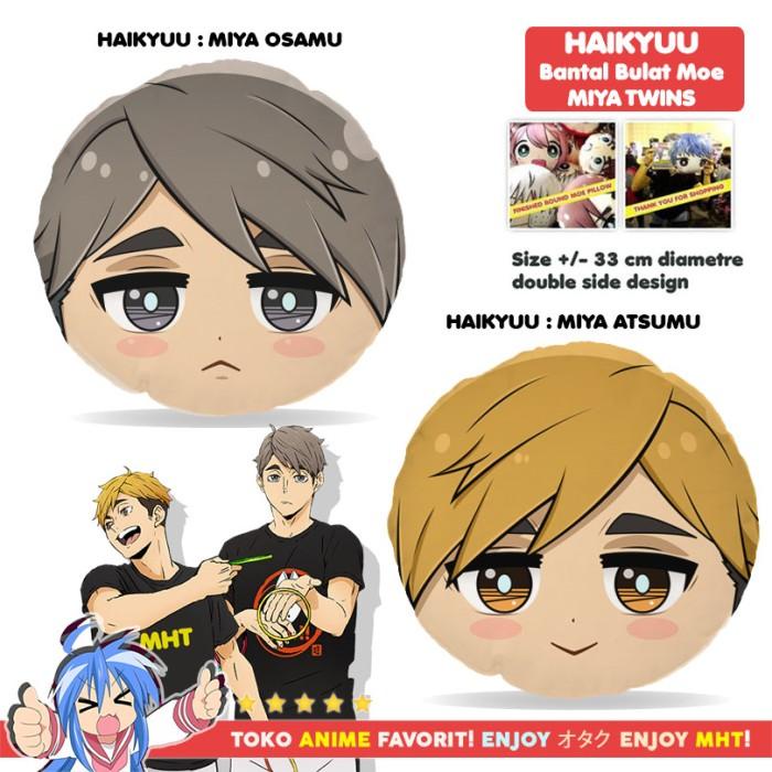 Pillow Doll | Bantal Bulat Anime Haikyuu Osamu Atsumu Miya Twins Inarizaki