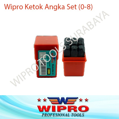 Ketok Angka Set 5mm Alat Cetak Angka 5 mm WIPRO KA-05 KA05