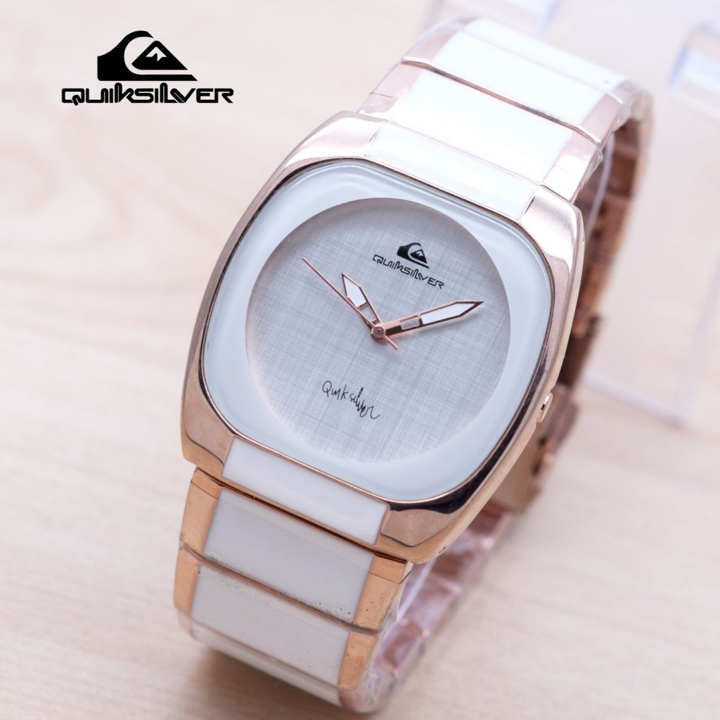 JAM TANGAN WANITA QUIKSILVER RANTAI SEMI KERAMIK