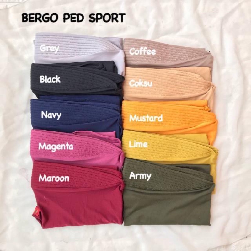 HIJAB INSTAN PED SPORT JERSEY MURAH / KERUDUNG DAILY OLAHRAGA