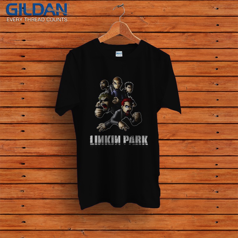 kaos chester bennington linkin park tshirt original gildan softstyle link 11