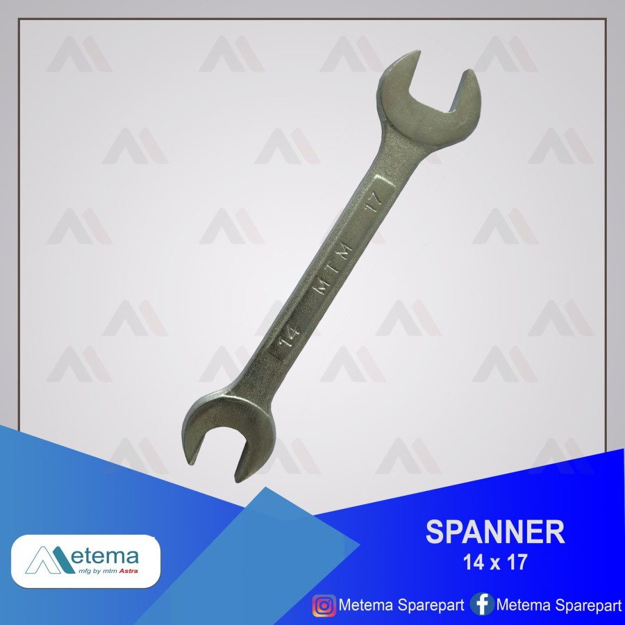 Spanner / Kunci Pas Uk. 14x17 mm Metema original.