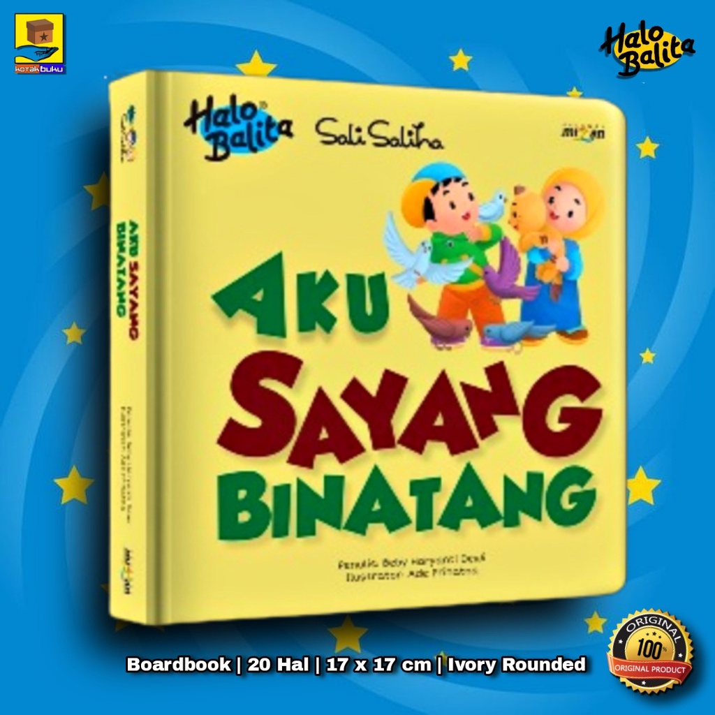 Boardbook Anak / Aku Sayang Binatang / Buku Anak / Cerita Anak