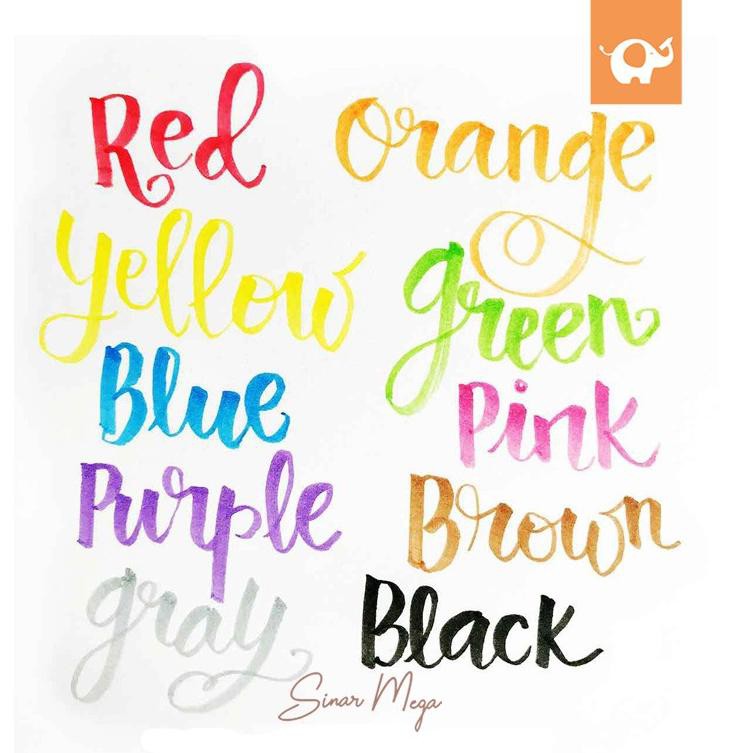 

Produk.M4sih R34dy Tombow Fudenosuke Brush Pen Hard Color Calligraphy / Fudenosuke Color K0dheL7X5