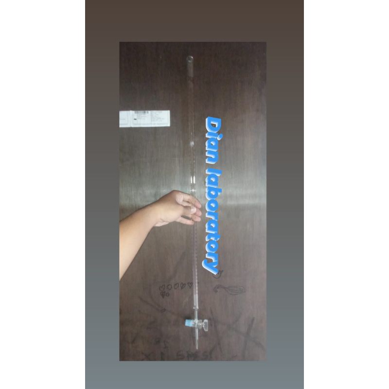 Buret 25ml kran kaca pyrex