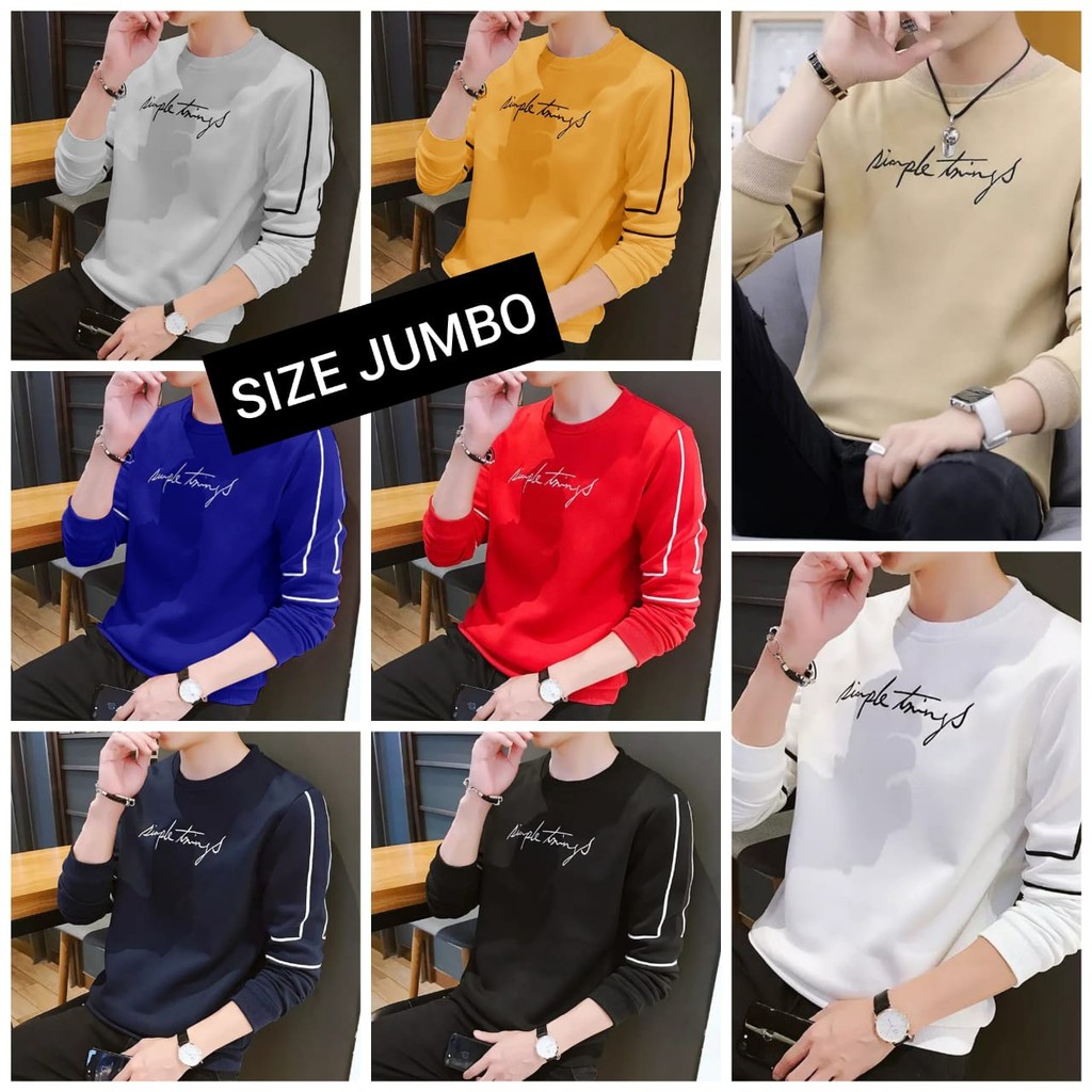 COD/ARPIOSSHOP - BAJU SIMPLE THINGS - SWEATER PRIA KEREN MODEL KEKINIAN