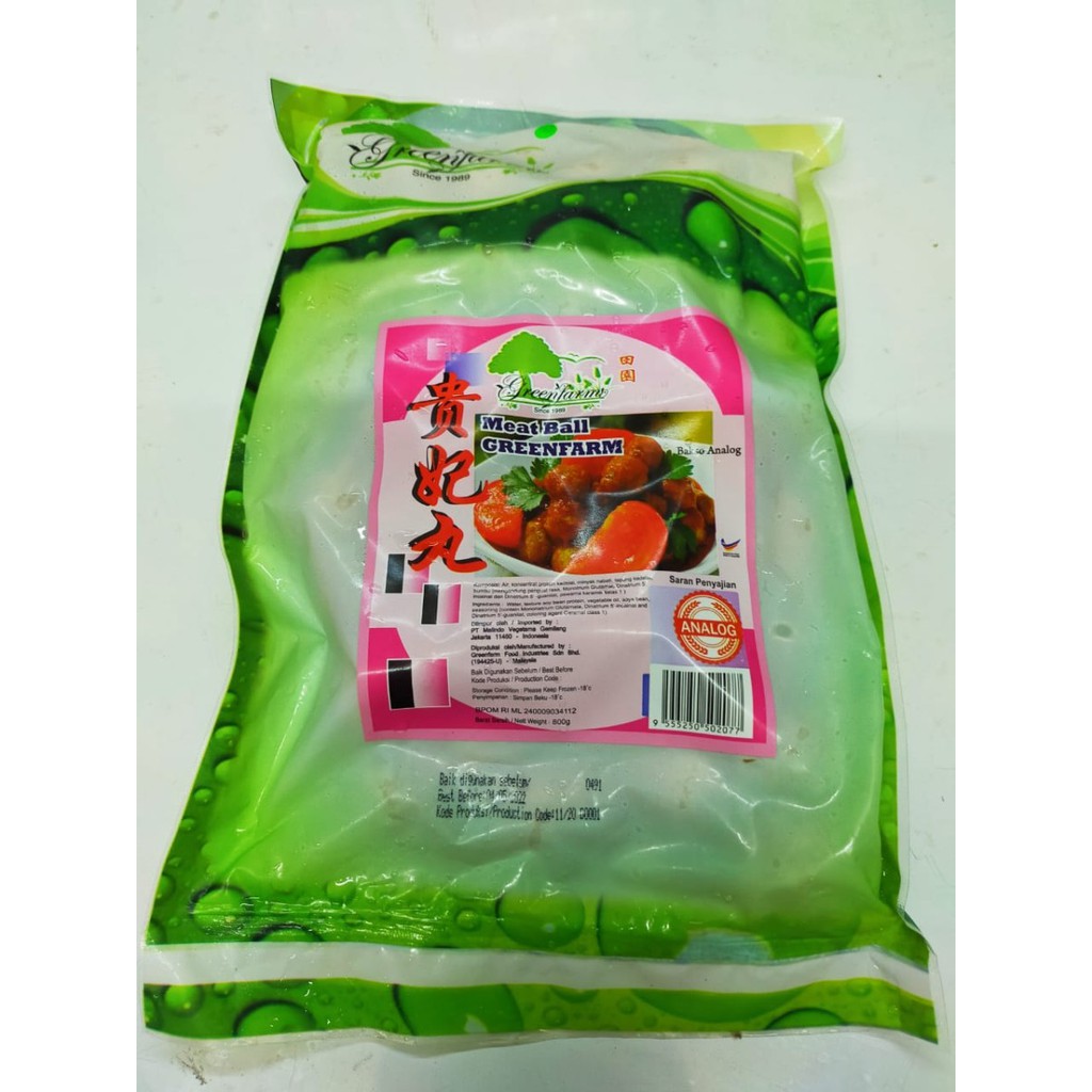 

vegetarian greenfarm princess meat ball/bakso/baso kui fei/baso urat