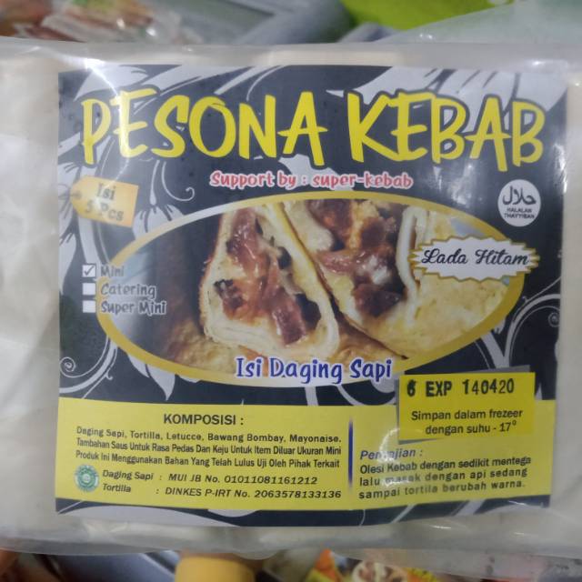 

PESONA MINI KEBAB RASA LADA HITAM ISI 5.