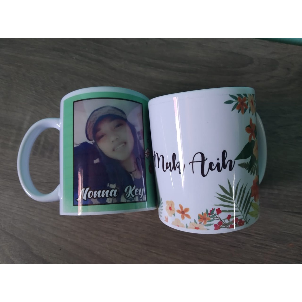 Mug Bunglon Custom Foto Mug Bunglon Magic Bisa Berubah Warna Saat Terkena Air Panas
