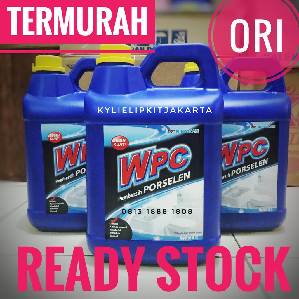 WPC Pembersih Porselen Jerigen 4 Liter Wings Porcelain Cleaner Penghilang Kerak Kamar Mandi Wings 4L