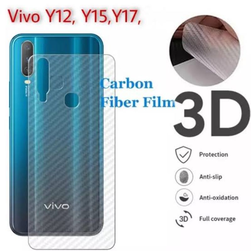 Garskin/Skin Carbon Anti Jamur Vivo Y12/Y15/Y17/Y19 Skin Carbon