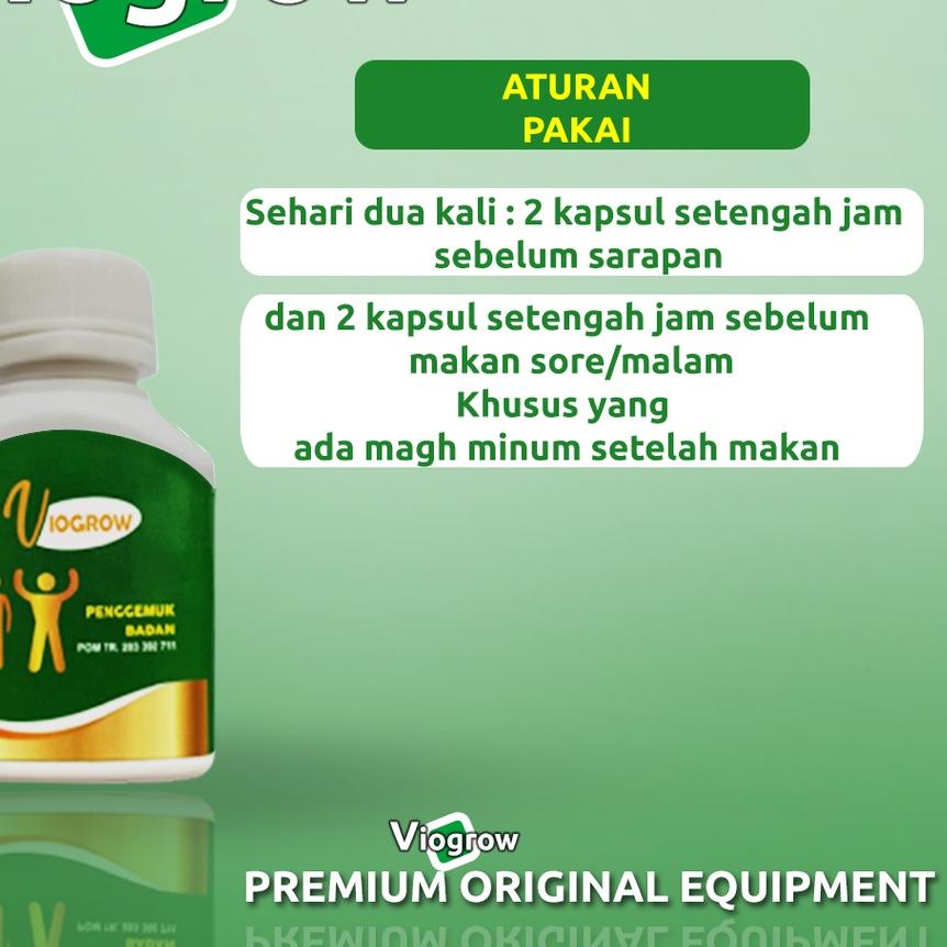 ✅Harga Khusus❤ Viogrow Asli Original Suplemen Obat Gemuk dan Penambah Nafsu makan Original BPOM Herb