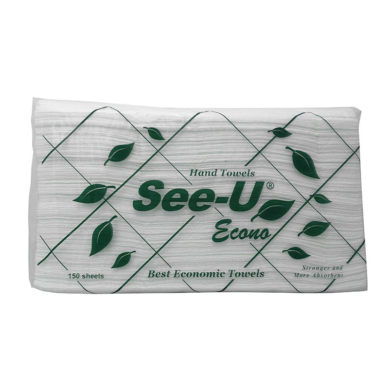 Tissue Hand Towel See-U / Tisu See-U Econo 140 sheets / Tissue See u Hand Towel/ Tissue Dapur 1Ply