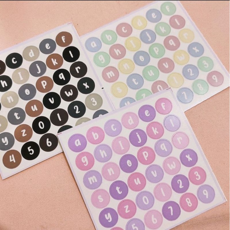 

kpop Sticker ALPHABET Aesthetic Huruf Kecil / stiicker jurnal tumblr alphabet