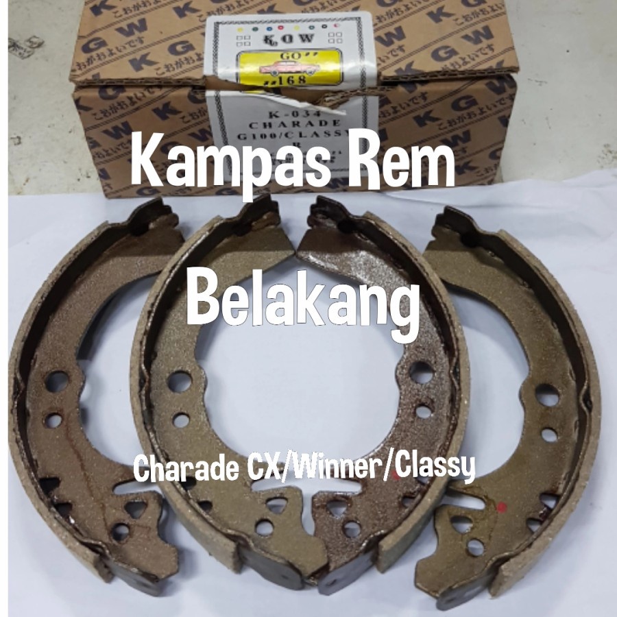 Kampas Rem Belakang Daihatsu Charade CX/Winner/Classy