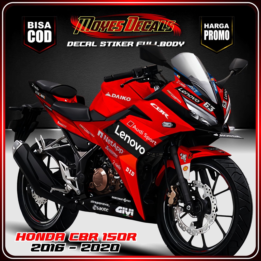 BISA COD Decal CBR150R 2016 Full Body Decal Motor CBR 150 Decal Honda CBR 150 R 2019