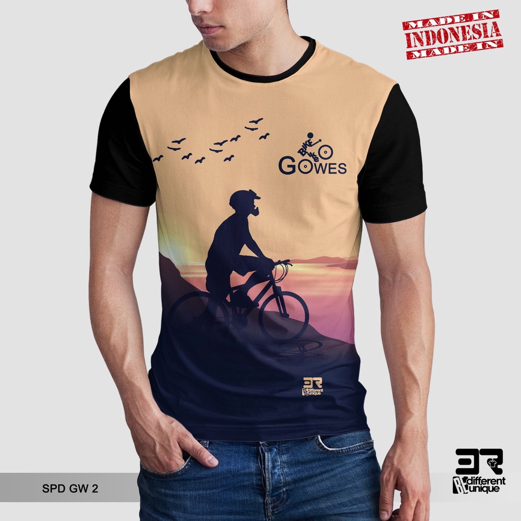 [ COD ] KAOS PRINTING GAMBAR SEPEDA GW 2 - BAJU DISTRO ORIGINAL MOTIF HOBI HOBBY OLAHRAGA OLAH RAGA 