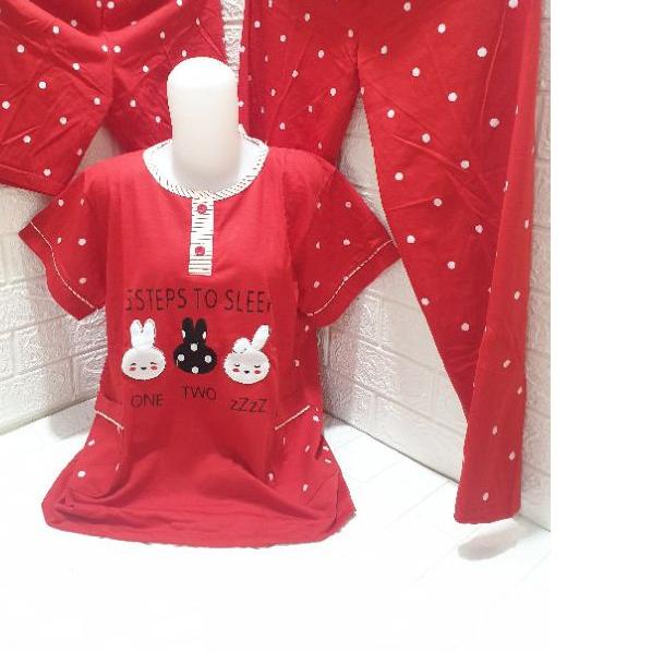 ✳ Baju tidur wanita piyama patricia 3in1 premium ✲