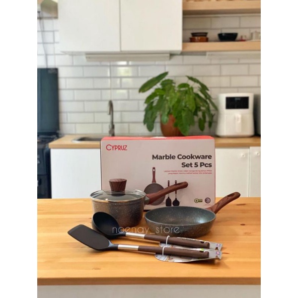CYPRUZ Cookware Peralatan Masak Wajan Set 5 pc