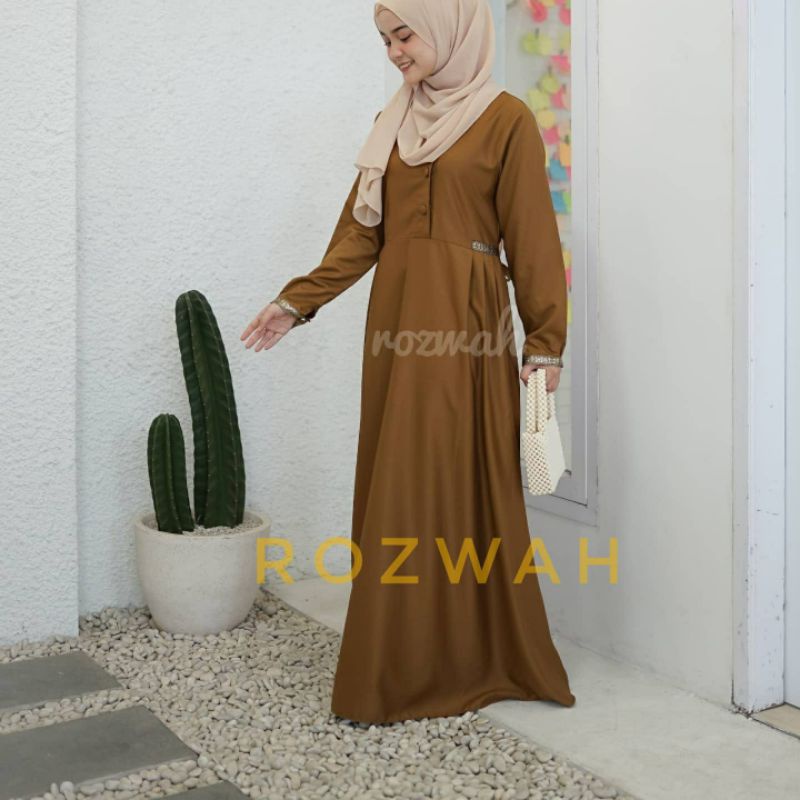 GAMIS KHAKI PEMDA ORI BY ROZWAH /PDH/PNS BAHAN TOYOBO/COD/gamis guru/SEARAGAM GURU GAMIS PEMDA/GAMIS COKLAT GURU/GAMIS PNS/GAMIS PDH