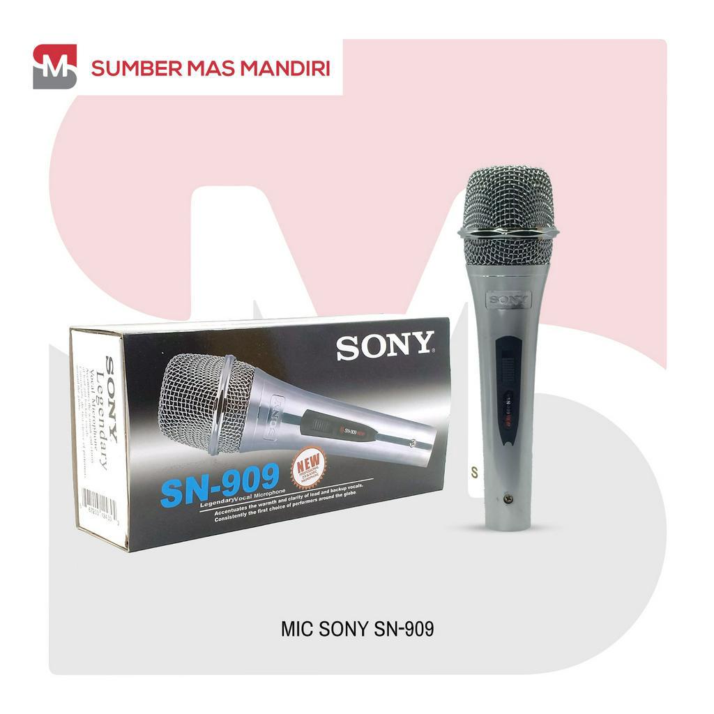 SONY SN-909 MIC KABEL KARAOKE MICROPHONE SUARA BAGUS