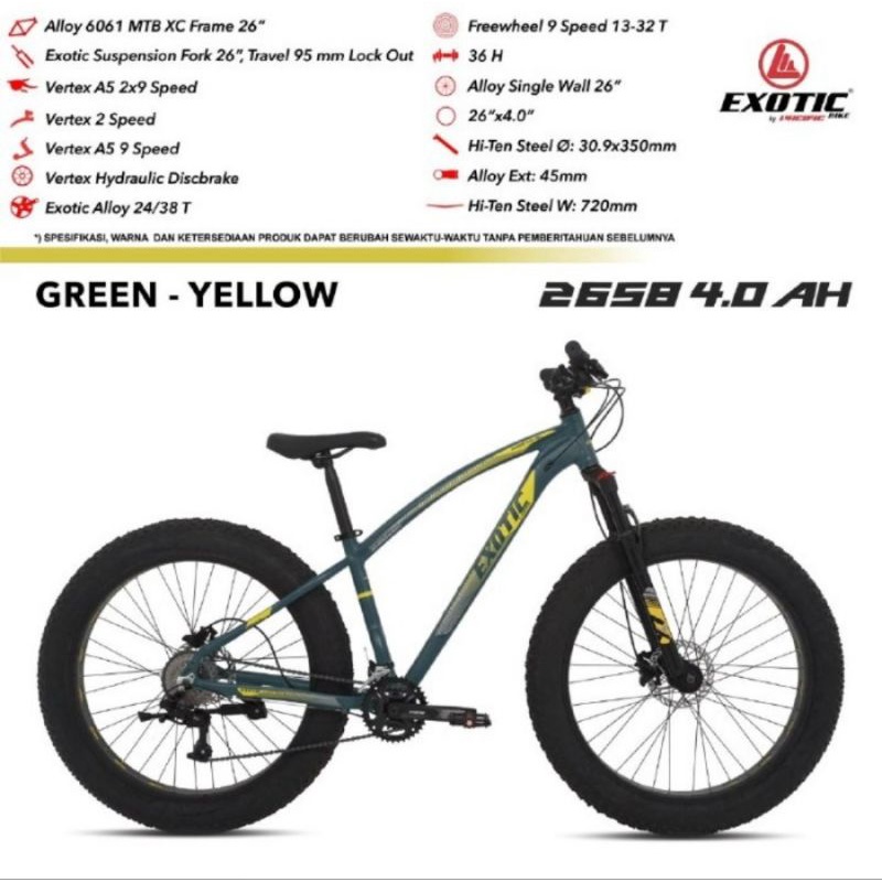 MTB 26 EXOTIC 2658AH HYDROLIC 4.0