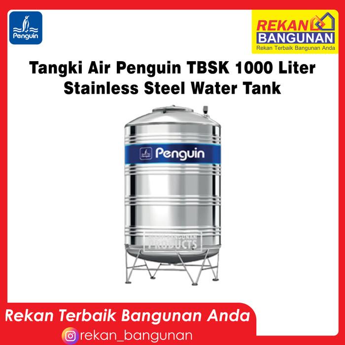 Jual Toren Promo Tangki Air Penguin Tbsk 1000 Liter Stainless Steel Water Tank Shopee Indonesia 5802