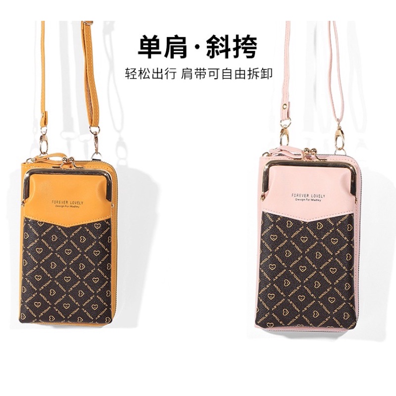 TI 3107 - TAS SELEMPANG HP WANITA TAS FOREVER YOUNG LOVELY TAS IMPORT BATAM - H