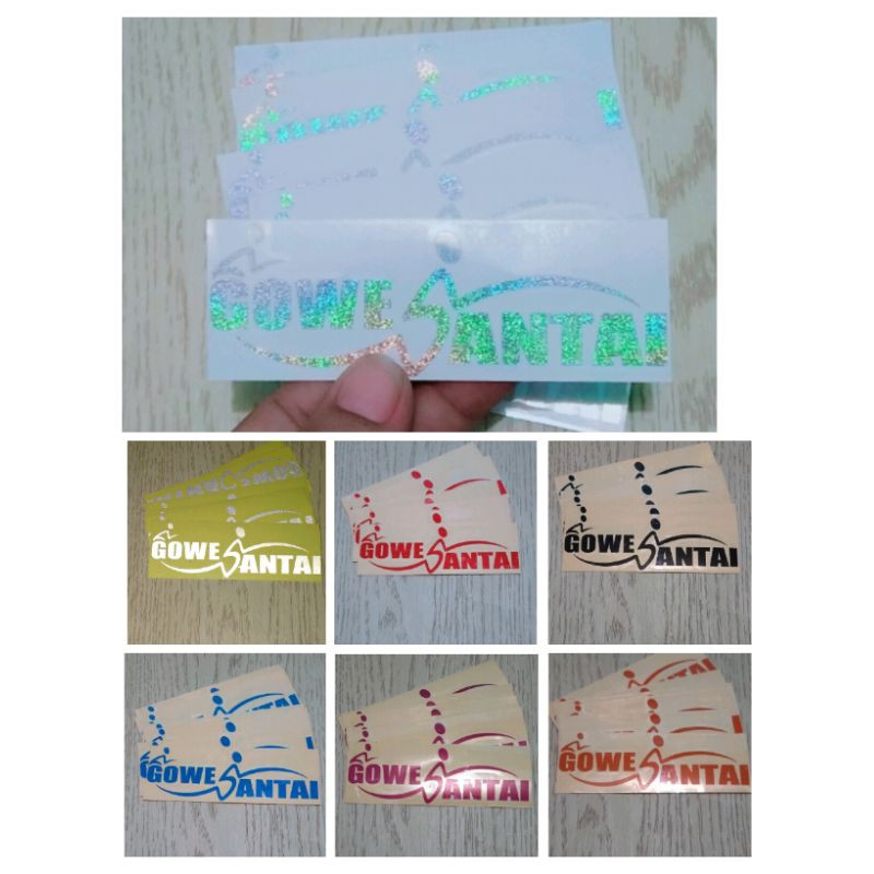 STICKER GOWES SANTAI STICKER SEPEDA CUTTING