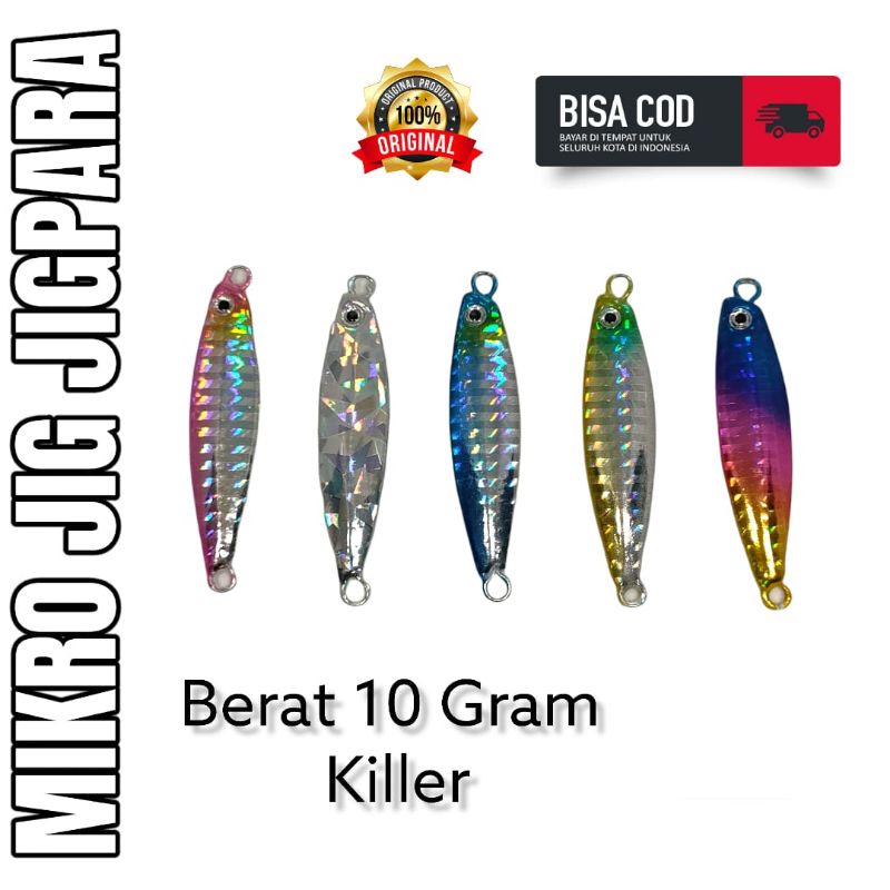 MIKRO JIG 10 GR (KOPI JIGPARA) METAL JIG/UMPAN PANCING (P45)