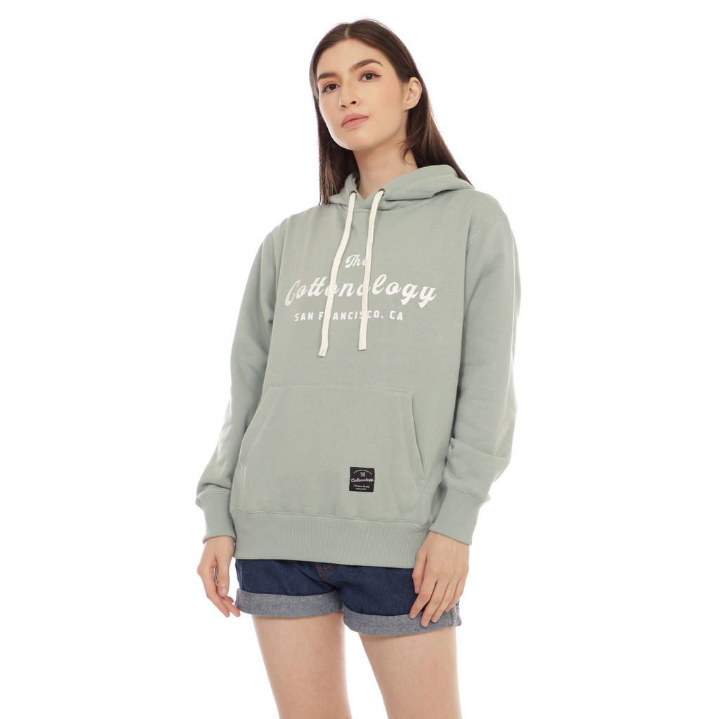 Cottonology Hoodie Wanita San Francisco Hijau Tosca