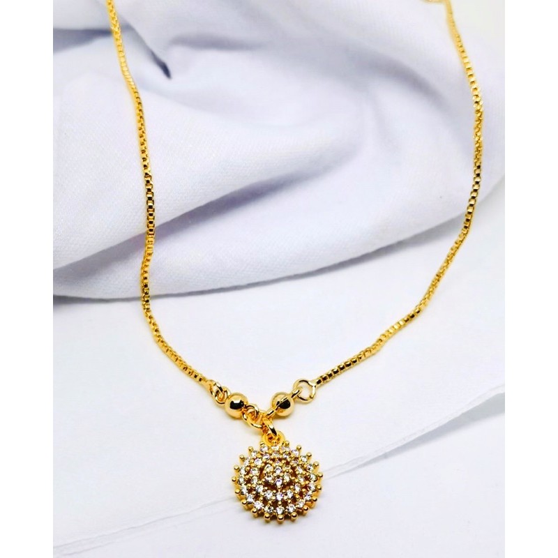 kalung wanita //perhiasan //kalung plus leontin //kalung permata //kalung