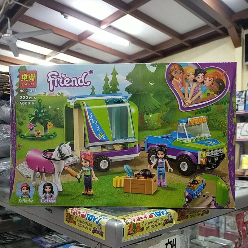 brick bela lari 11377 friend friends mia kuda horse trailer 41371