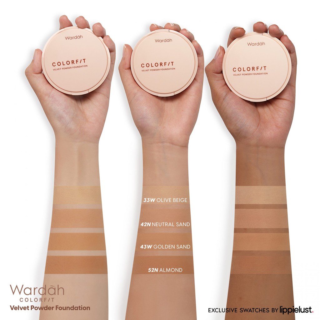 Wardah Colorfit Velvet Powder Foundation