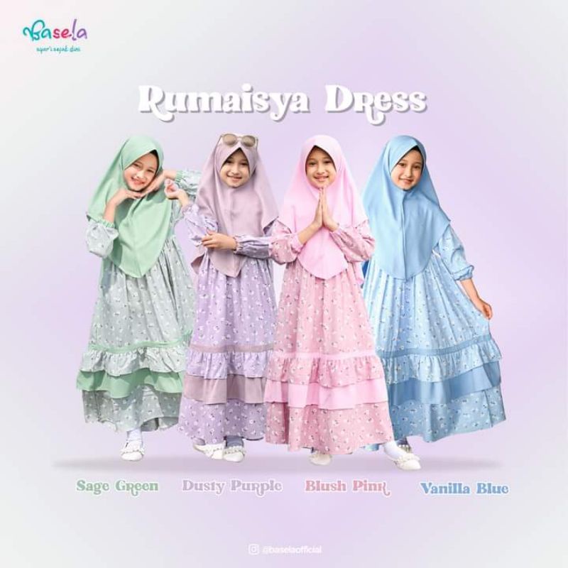 RUMAISYA DRESS BASELA KIDS ORI