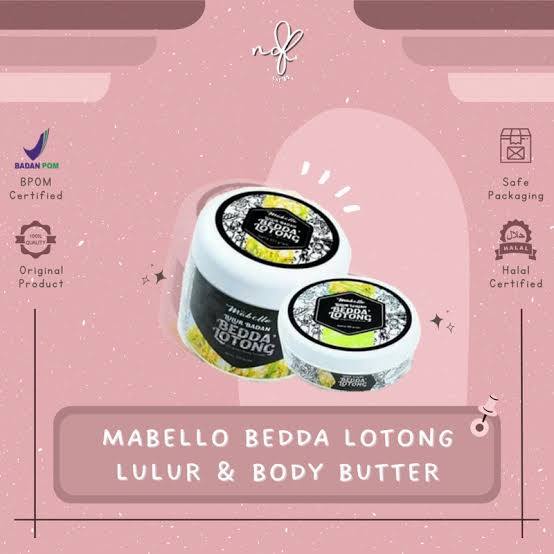 Bedda Lotong Mabello Lulur Badan Hitam Original