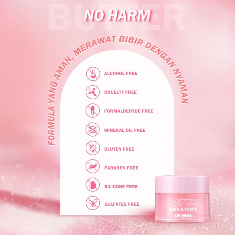 BNB Barenbliss Butter Rush Vitamin Lip Mask Moisturizing Lip Balm