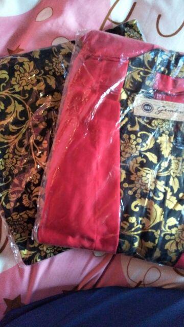 Baju Batik Couple Dan Wanita/sarimbit Gamis Assifa Batik Modern