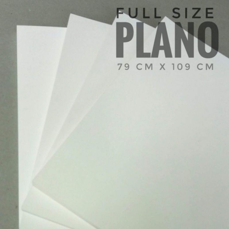 

( 5 lembar ) Kertas Ivory 350 Gsm Uk Plano / 79 cm X 109 cm