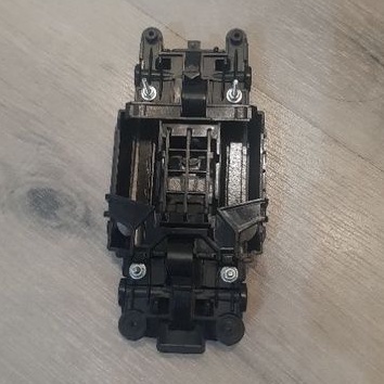 Tamiya Chassis MS Suspensi Hitam - Underplate Carbon