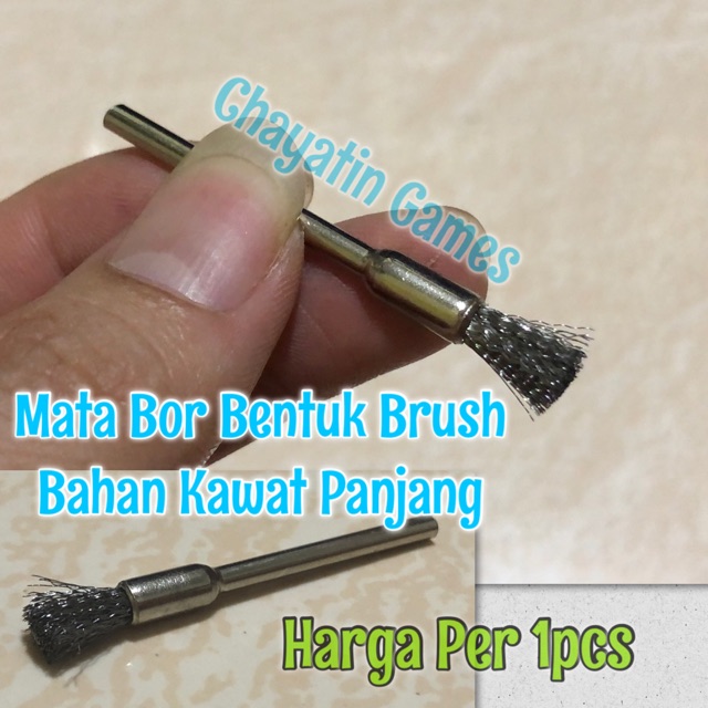 Mata Bor Brush Kawat - Mata Bor Sikat Model Kawat Model Lurus Panjang