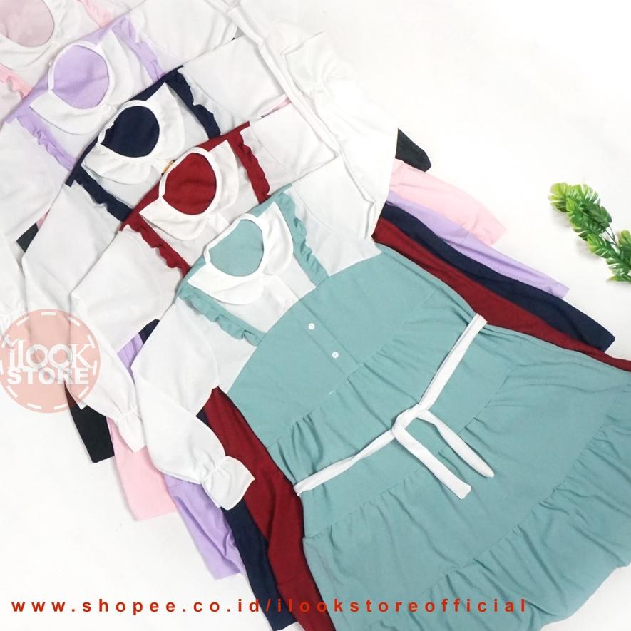 ❆ ilook | Gamis Anak Remaja Perempuan Kaluna Dress | Gamis Terbaru | Gamis Muslim | Kaluna Dress ✴