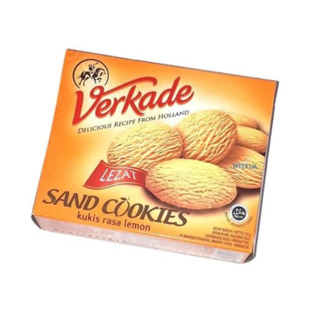 [HALAL] Verkade Sand Cookies Kukis Rasa Lemon 50gr