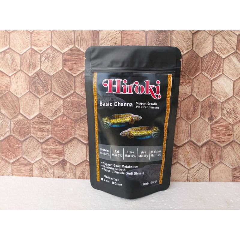 Jual Pelet Hiroki Channa 100 G Pakan Chana Cana Basic Pellet Channa ...